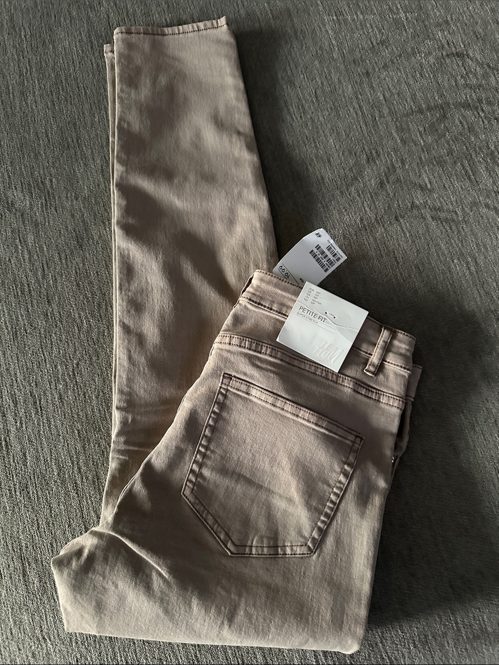 H&M Women's Skinny Jeans in Light Taupe